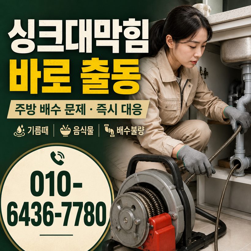 강남동 지역 세면대뚫음 관련 이미지