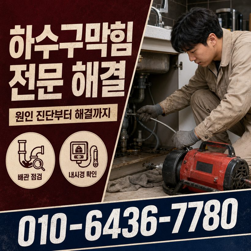봉현면 하수구막힘 빠른출동 1