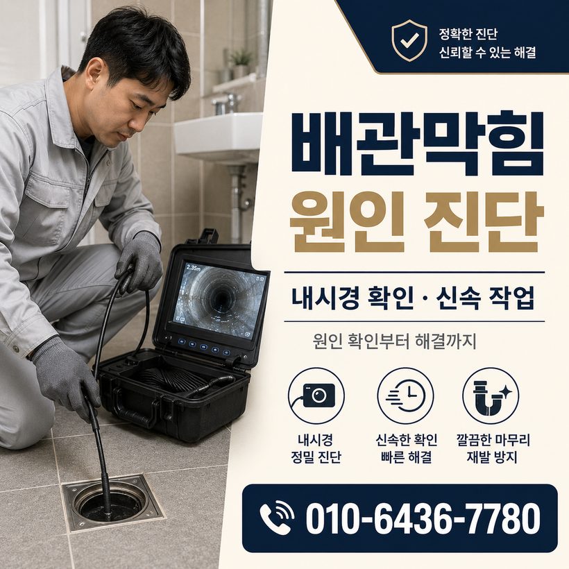 각남면 하수구막힘 빠른출동 1
