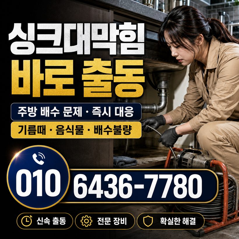 수륜면 지역 배관막힘 관련 이미지